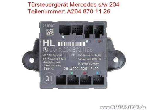 Mercedes-w204-tuersteuergeraet