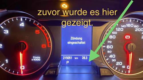 Audi a4 b8 aussentemperaturanzeige