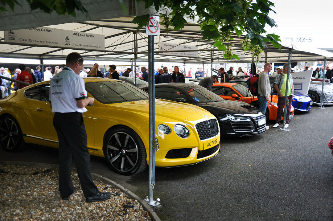 Gelber Bentley, schwarzer R8: Wer viel PS hat, ist gern gesehen