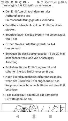 Anleitung zur Entlüftung laut Link