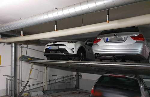 Duplexparker BMW E91 und Toyota RAV4