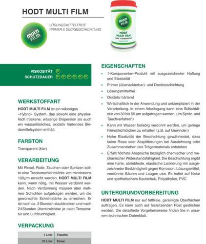 Multi-Film Unterbodenschutz v. Hodt