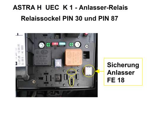 Sicherung FE 18 Anlasser