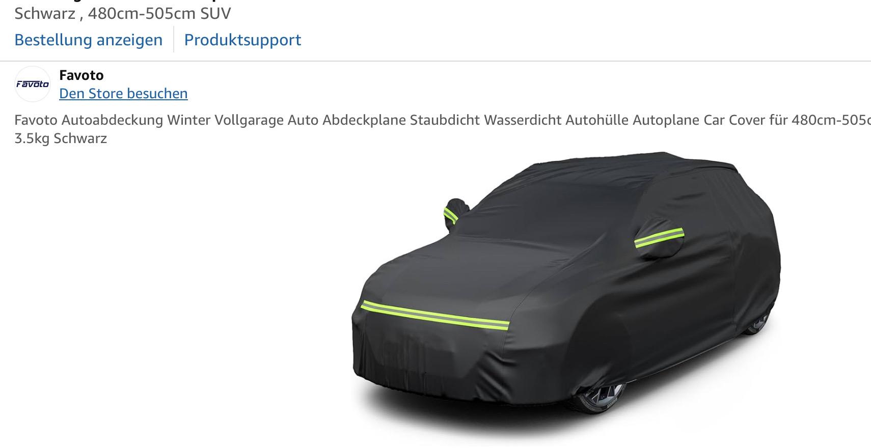 Autoabdeckung für Touareg