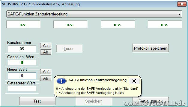 Autolock und offen parken