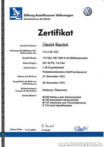 Zertifikat