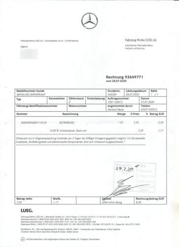 Getriebeöl MB 236.14 TN A000989680511 AT