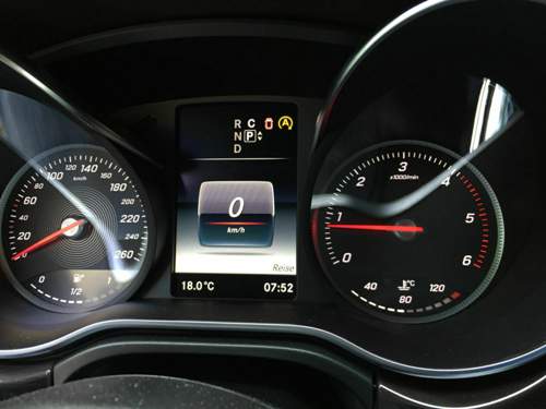 Anzeige im Display mit geöffneter Tür