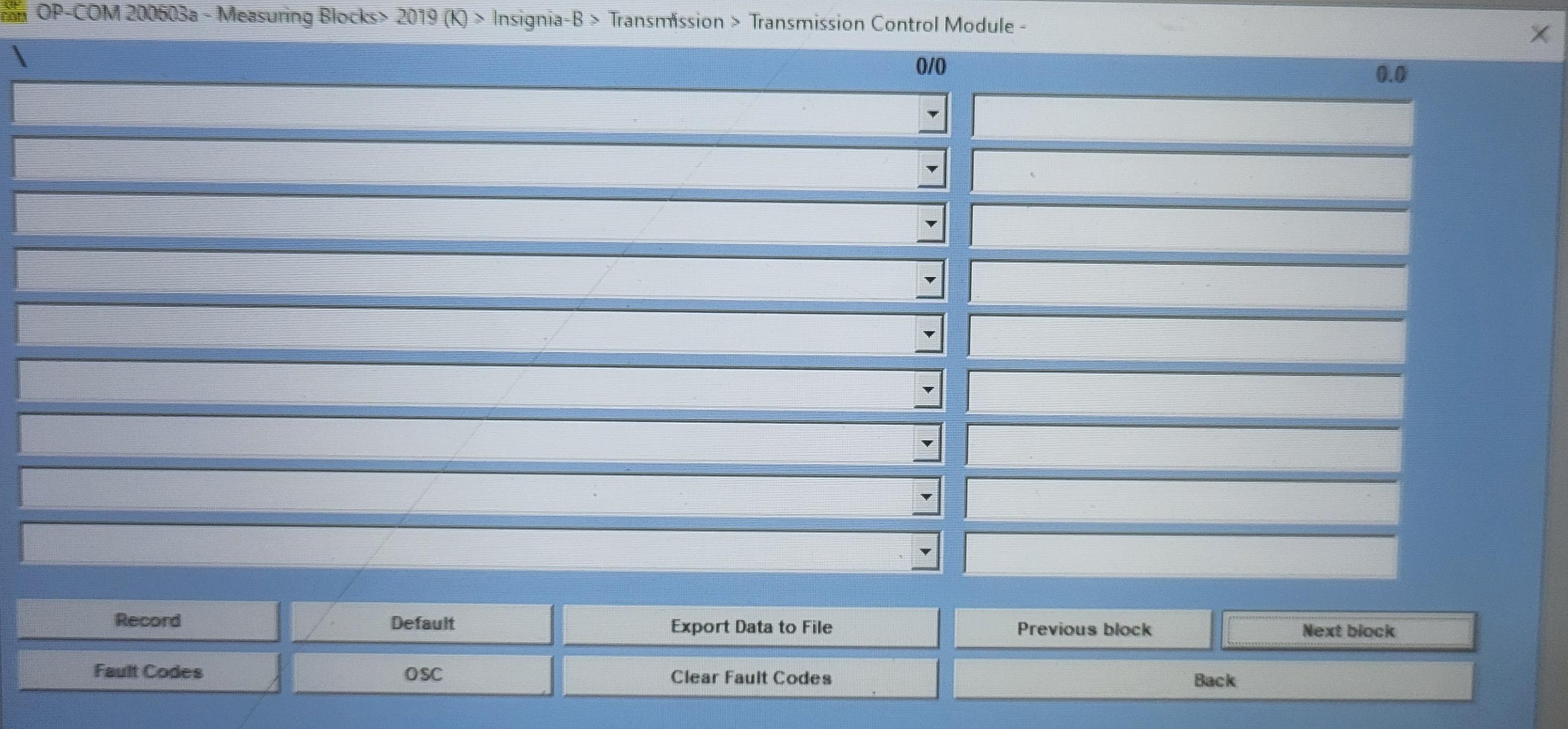 Automatikgetriebe-Öl Temperatur auslesen via OpCom