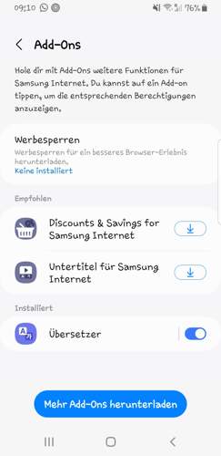 Keine Werbeblocker