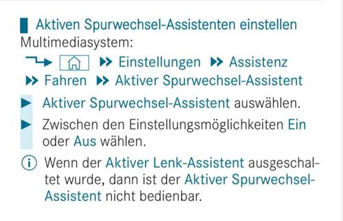 Akt. Spurwechsel