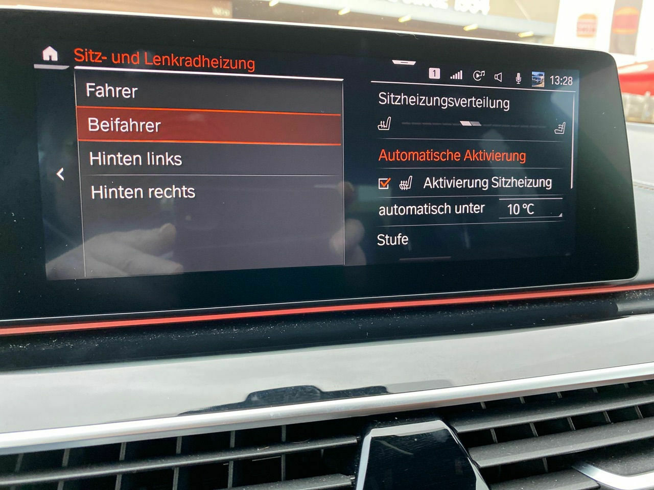 Automatisches Einschalten Sitzheizung für Beifaher nicht mehr möglich?