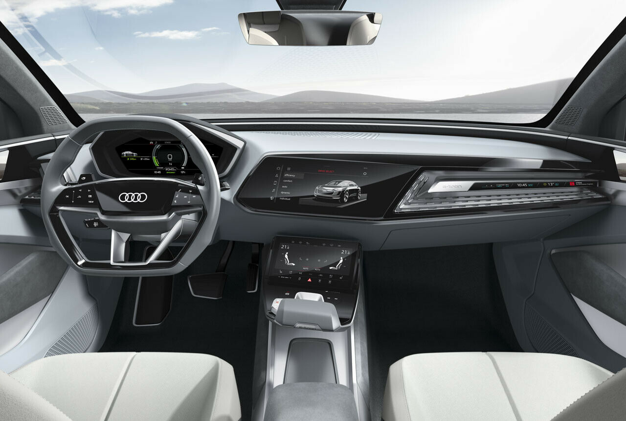 Einige Details des E-Tron-Innenraums sind im Audi A8 bereits in Serie gegangen