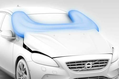 Volvos Fußgängerairbag