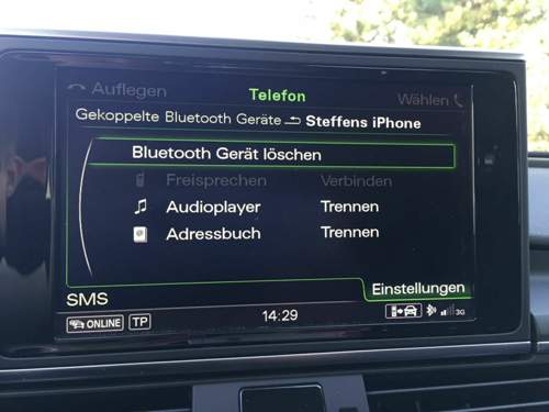 Bluetooth Einstellungen - Freisprechen