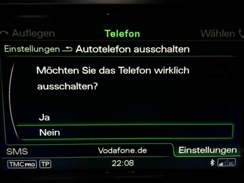 Autotelefon ausschalten