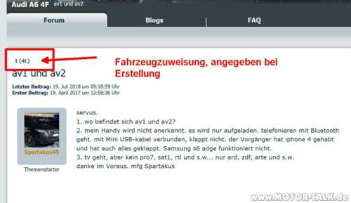 Fahrzeugzuweisung