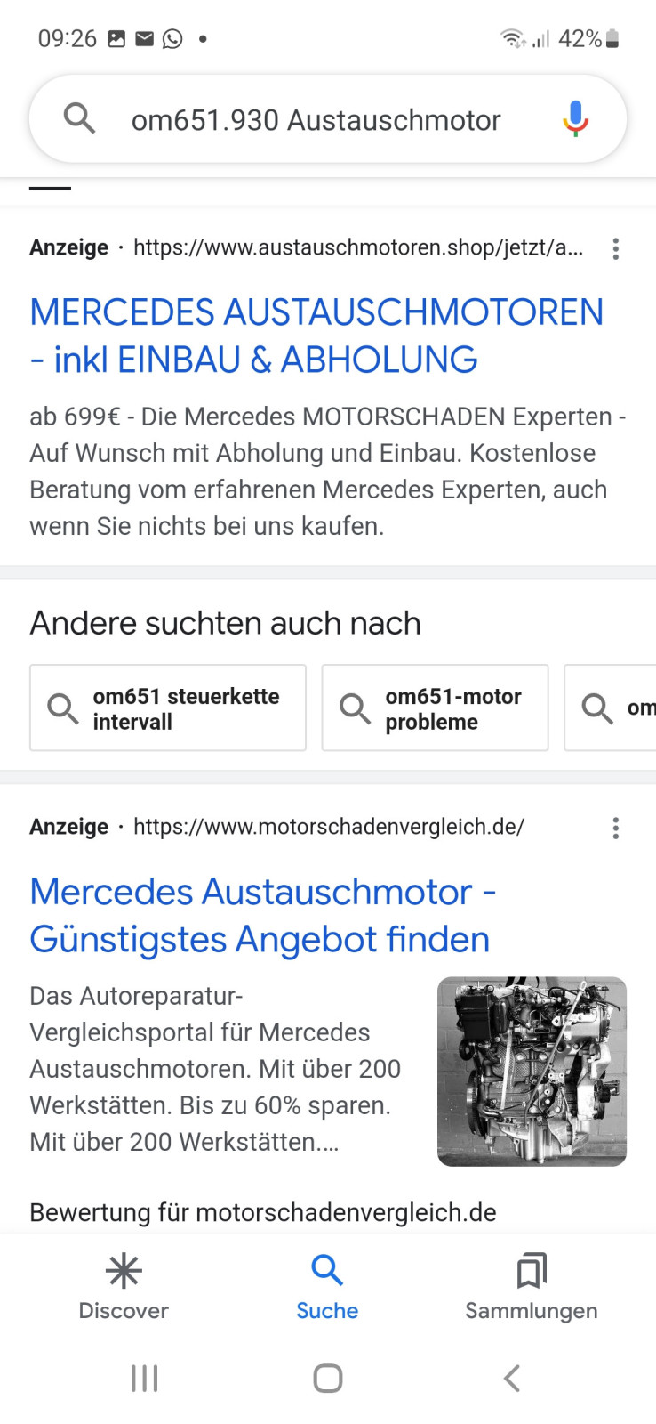 B Klasse 220 und CLA Motoren identisch.