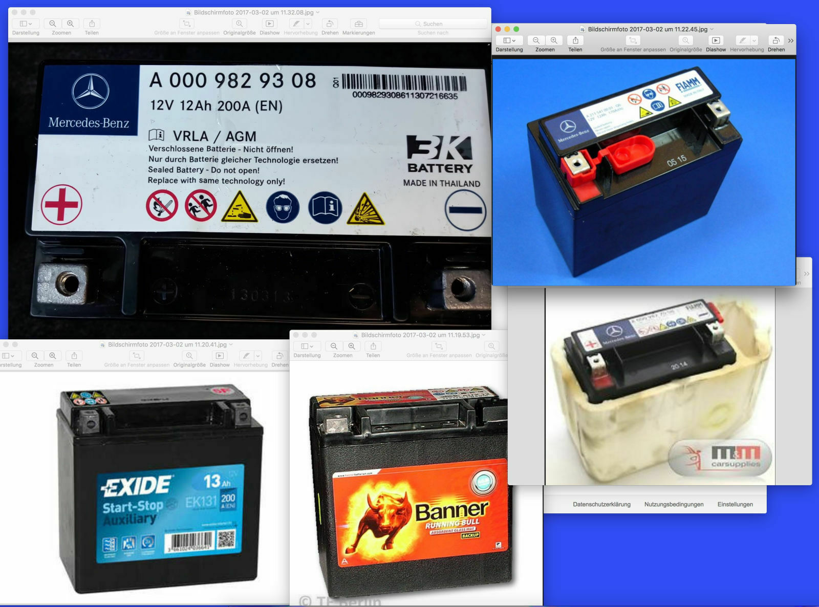 Backup-Batterie gestört
