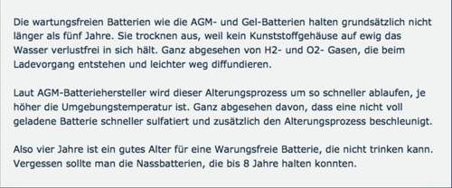 Wartungsfrei?
