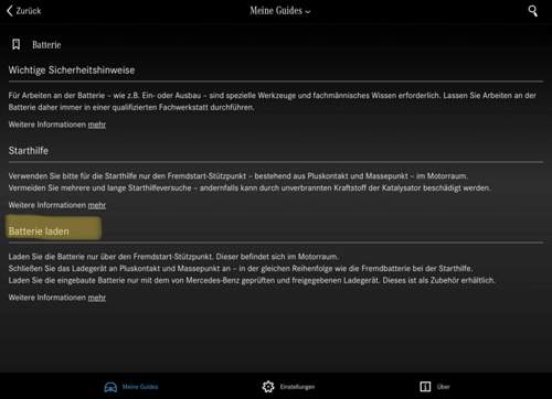 CLS Batterie laden Betriebsanleitung I