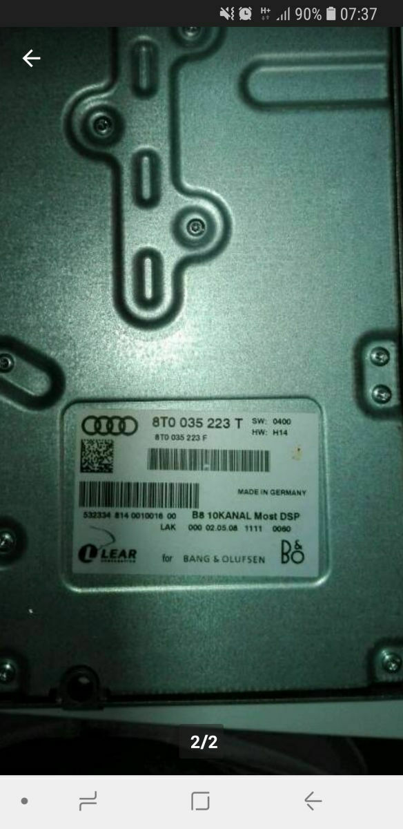 Bang & Olufsen nachrüsten MMI 3GP MJ2010