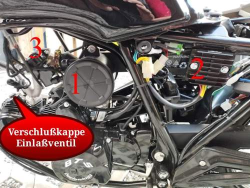 Verschlußkappe Einlaßventil