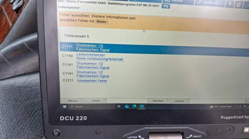 Fehlercodes