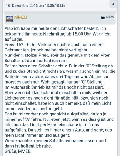 Lichtschalter problem