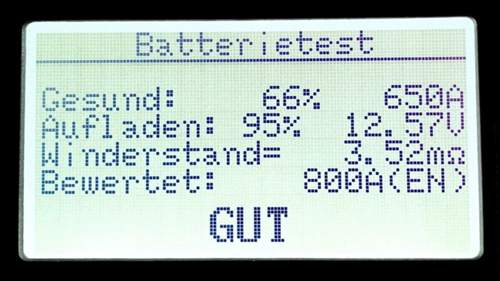 22 Wochen bei 66% SOH und 95% SOC