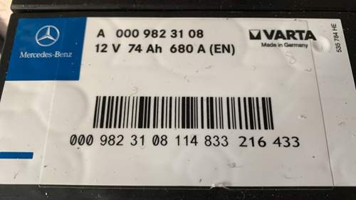 Mercedes Benz Varta Batterie 12 V 74 A