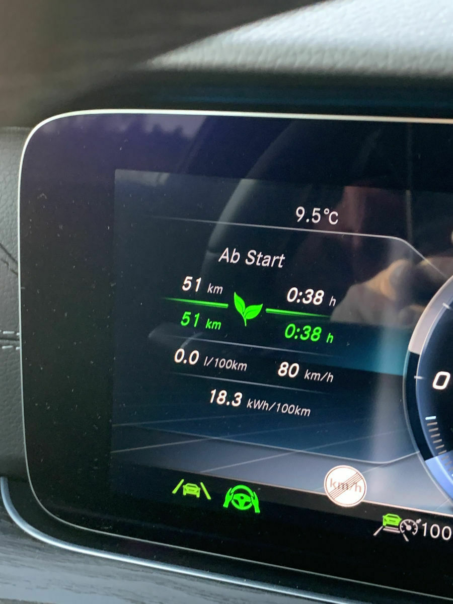 Batteriekapazität: Reichweite bei E 300 de Hybrid