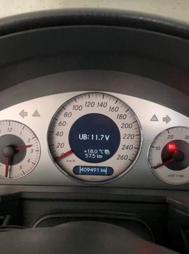 KI Anzeige 11.7V, Hauptbatterie 12.38V