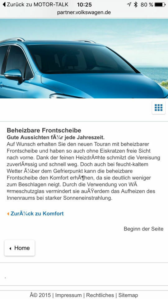 Beheizbare Frontscheibe?