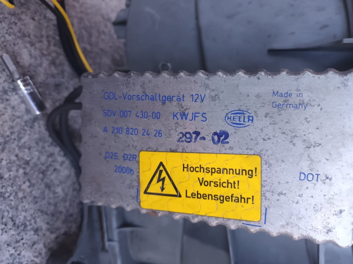 Behelfslösung Austausch Xenon Vorschaltgerät W210 VorMopf durch Vorschaltgerät Mopf