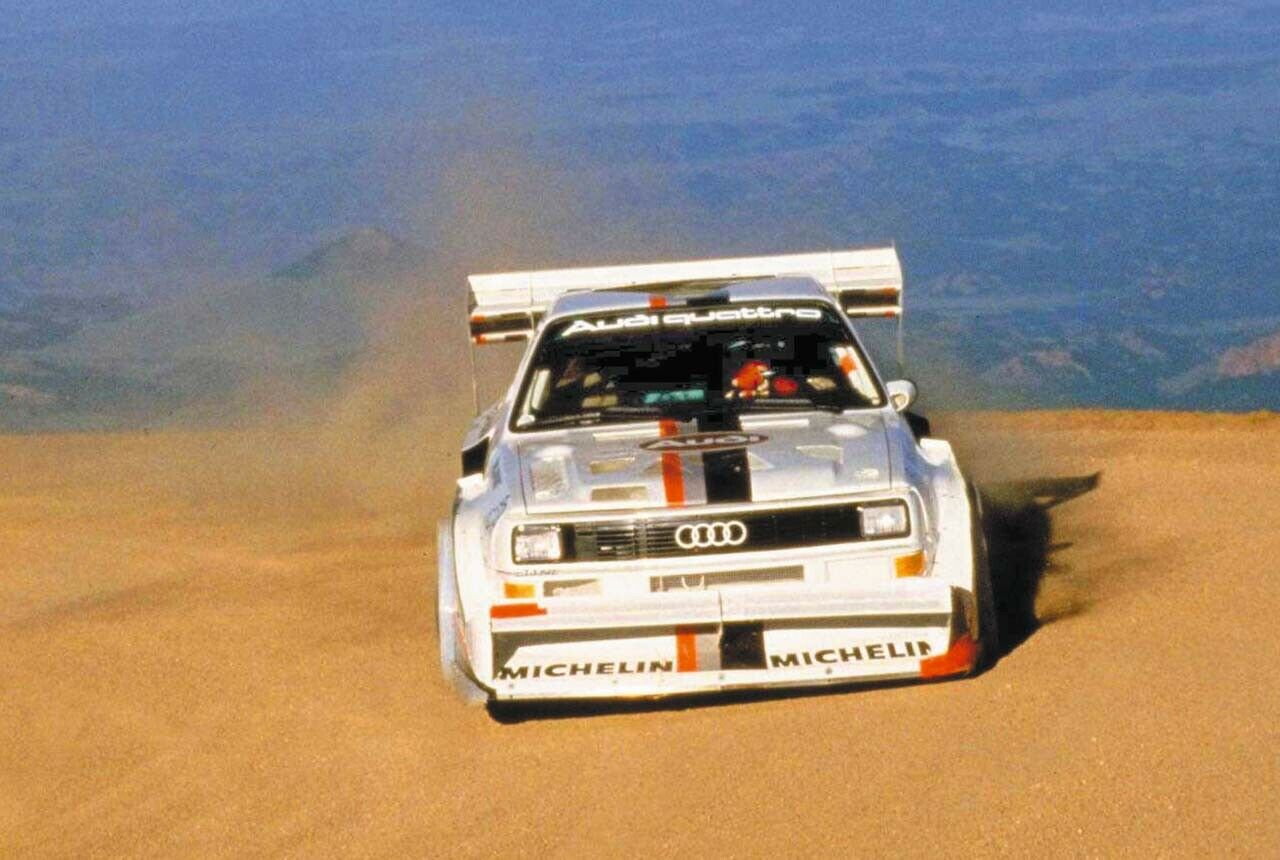 Walter Röhrl feierte am Pikes Peak 1987 einen legendären Erfolg - der zweimotorige Golf II lag zwischenzeitlich in Schlagdistanz