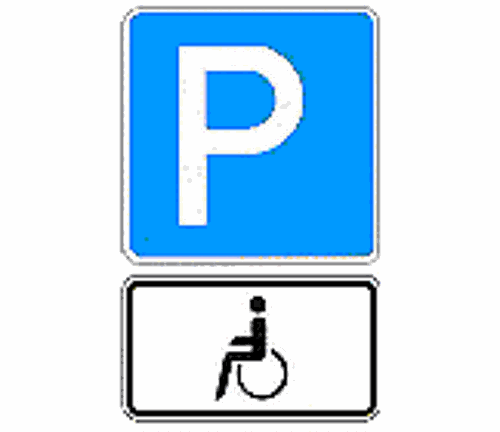 Behindertenparkplatz