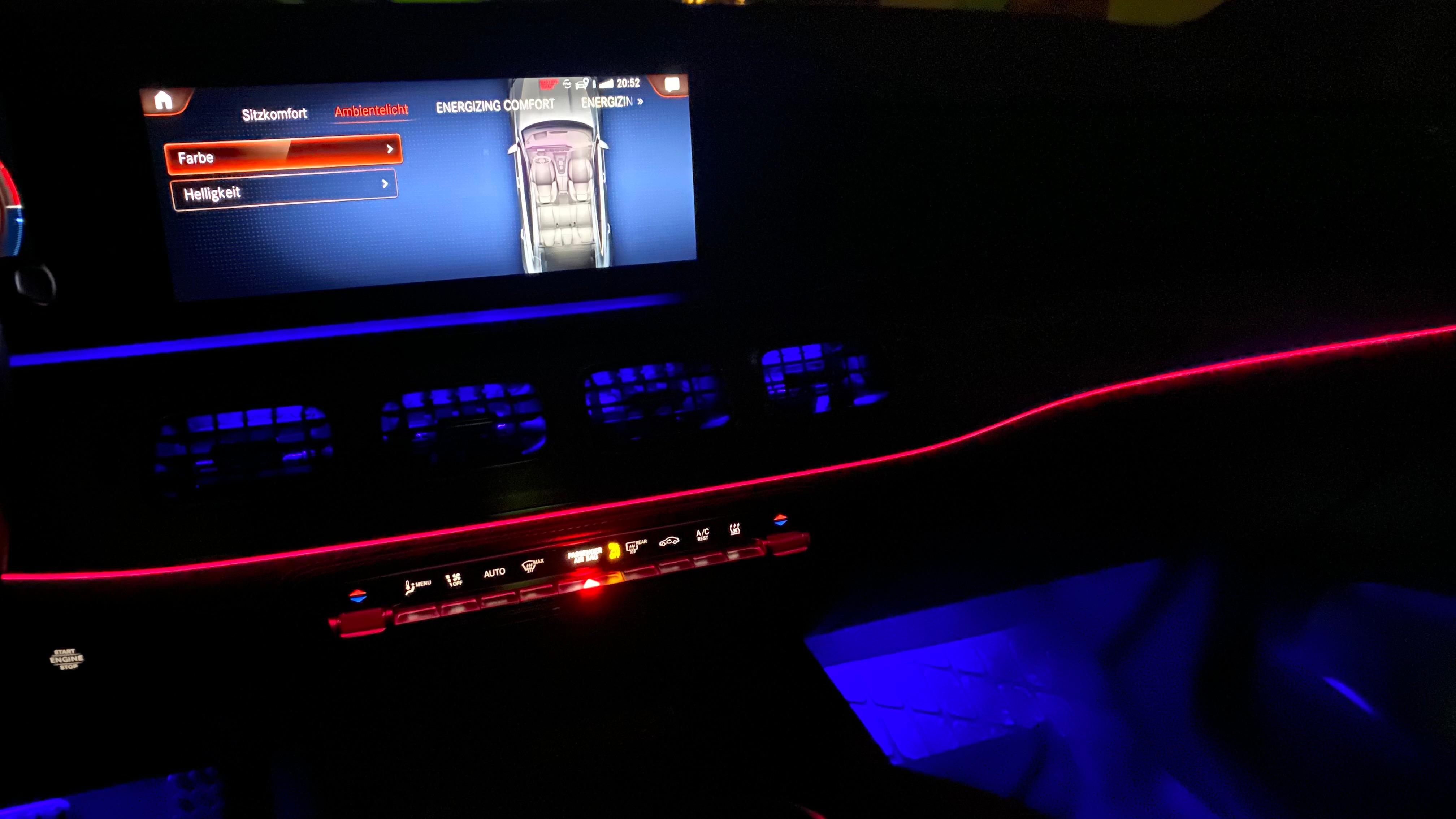 Beleuchtete Lüftungsdüsen aus China im W167 V167 GLE (Originale sind auch aus China :-) )