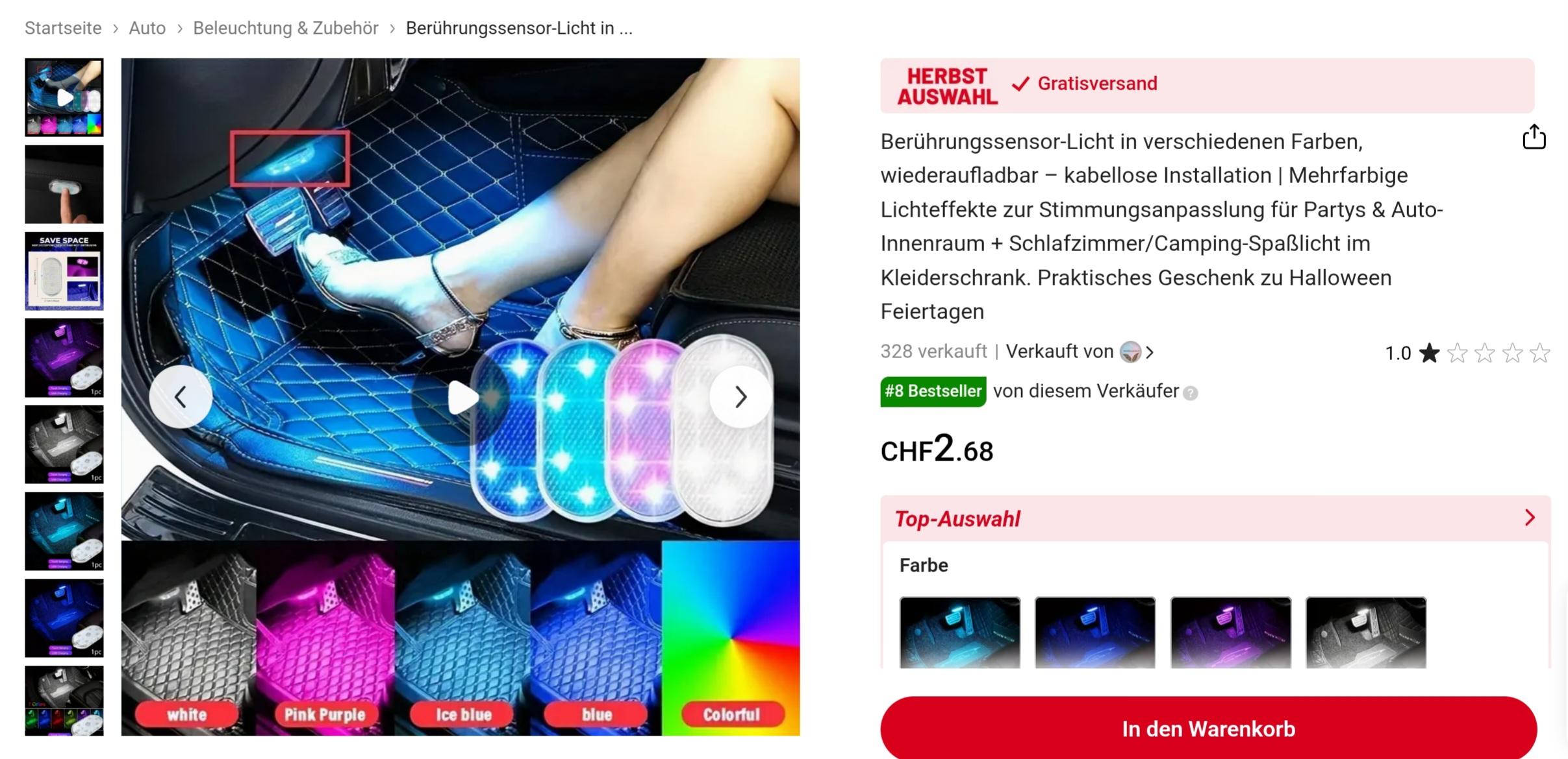 Beleuchtung Aschenbecher / Cupholder Mittelkonsole vorn defekt oder nicht vorhanden?