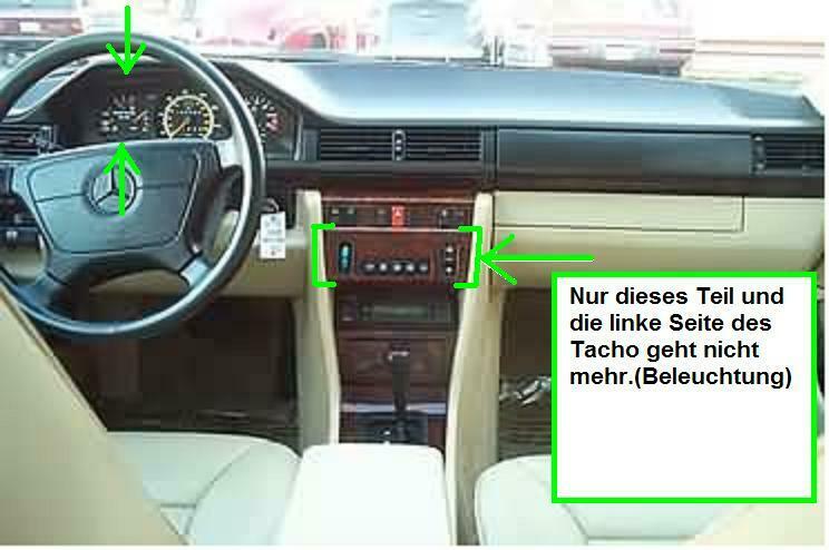 Beleuchtung, Klimaautomatik ausser Funktion