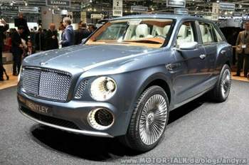 ganz schön viel Schminke am Bentley SUV