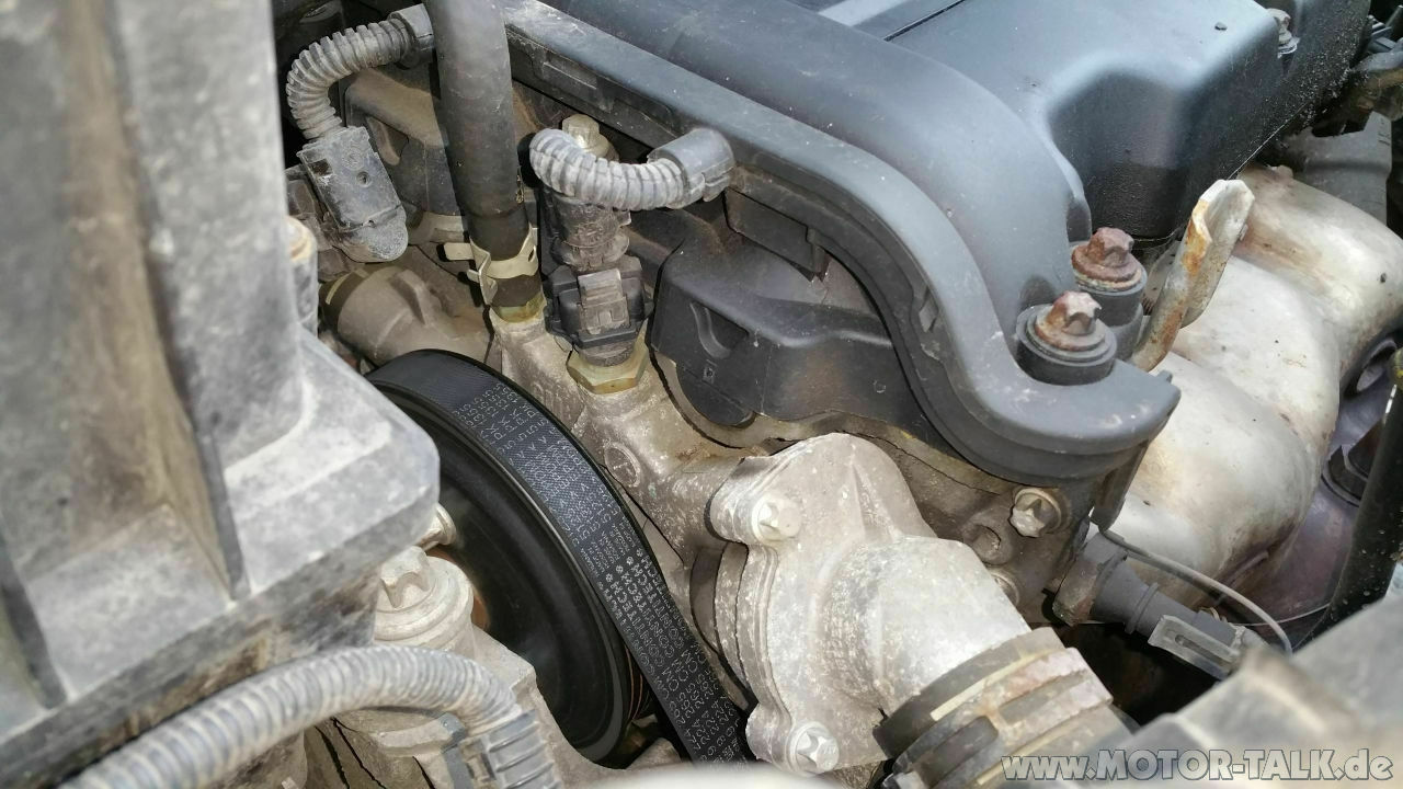 Benzin Motor (Z14XEP) ölt rechts stark, 2.5 Liter Verlust in 10tkm, Bj. 2008, 90 PS