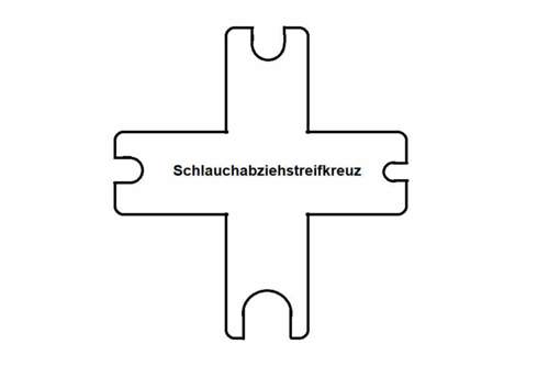 Schlauchabziehstreifkreuz