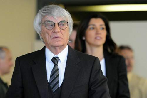 Bernie Ecclestone und seine brasilianische Ehefrau Fabiana Flosi