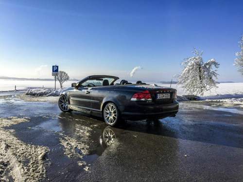 Volvo C70 Schnee