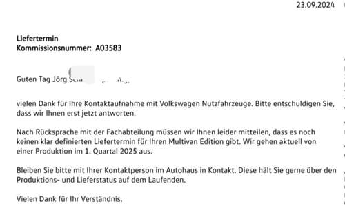 Antwort VW