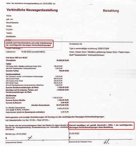 Vertrag-anonym
