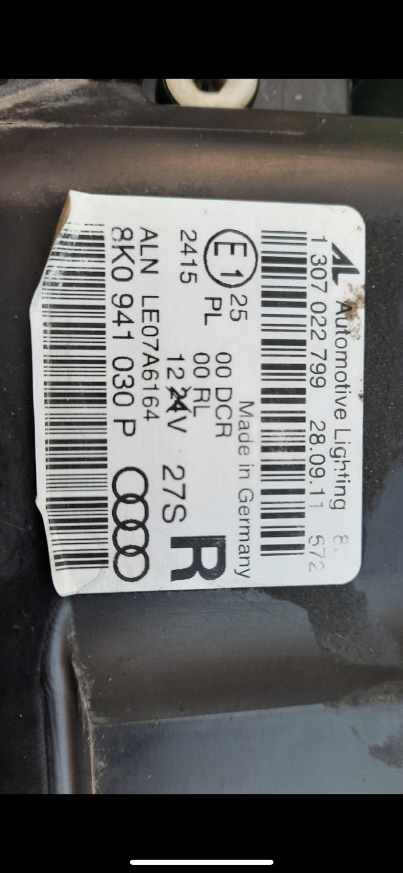 Bi-Xenon Scheinwerfer Teilenummer