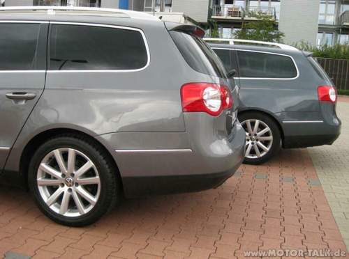 Passat mit Sport und Normal Fahrwerk