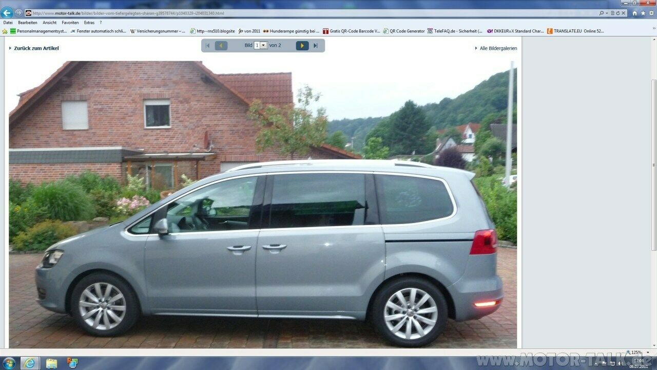 Bilder vom tiefergelegten Sharan